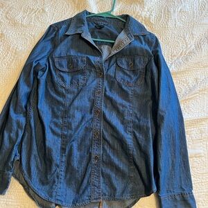 Talbots Blue Denim Blouse